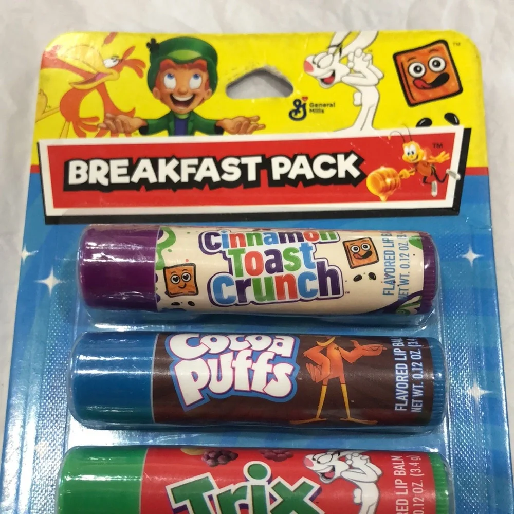 General Mills 8 pack Classic Breakfast cereal flavored lip balms‎ new